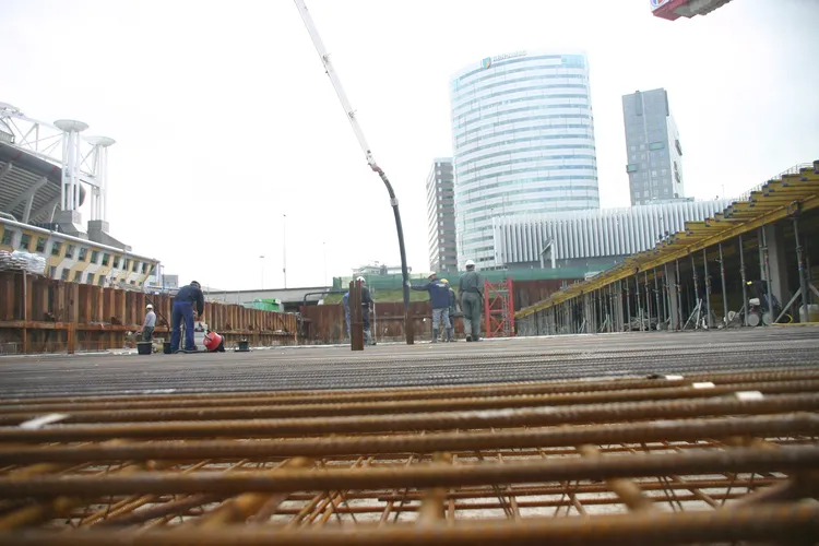 Monolithisch afgewerkte betonvloer